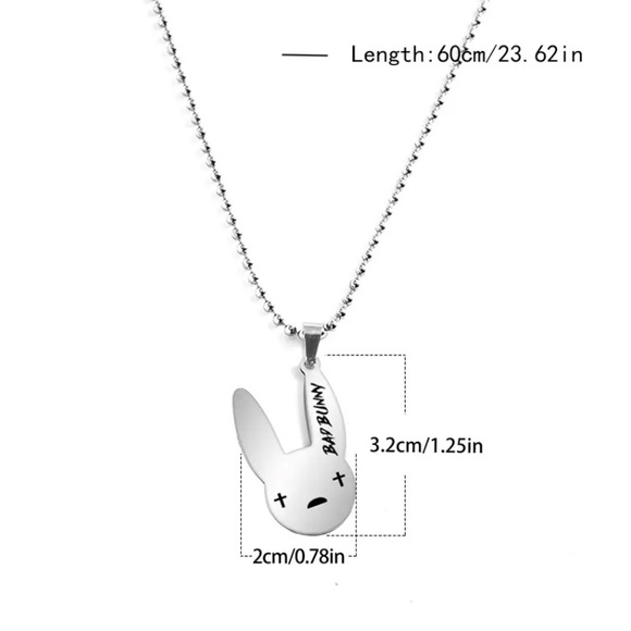 Bad Bunny Necklace - Picture 2 of 2